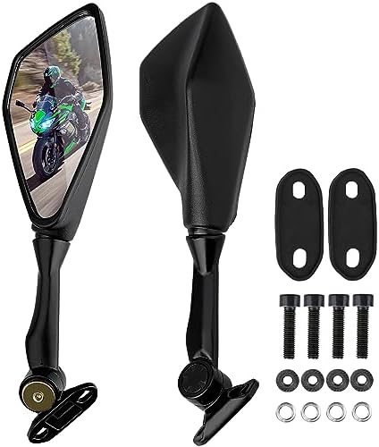Wide Angle Rear View Bar End Mirrors Pair For Kawasaki Ninja 250